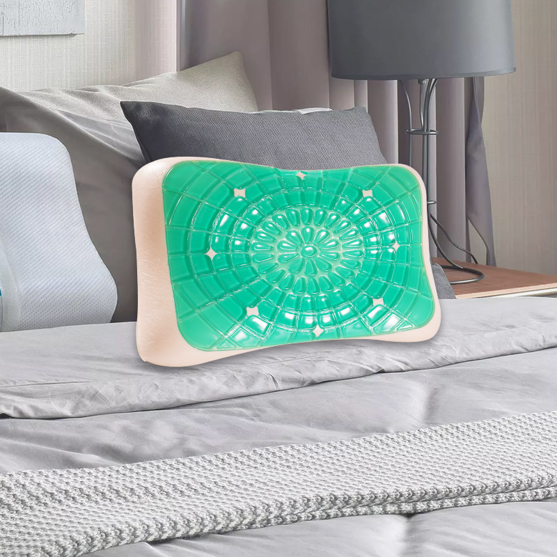 Almofada de gel para pescoço particionada
