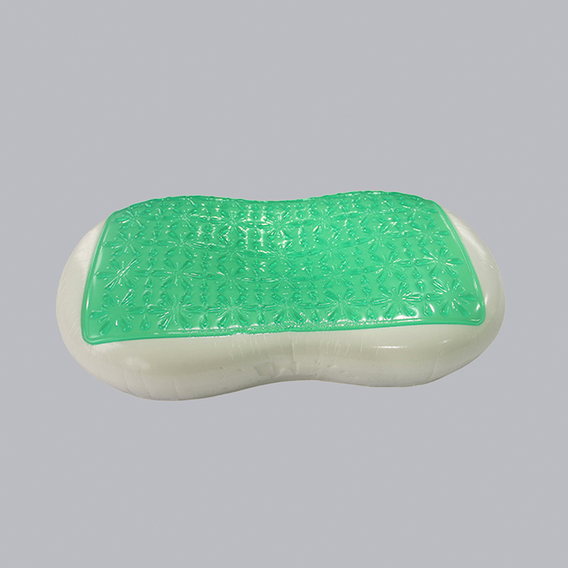 Almofada de barriga de gato em gel refrescante com desenho de floco de neve